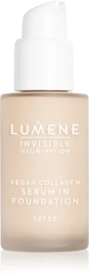 Lumene Invisible Illumination Vegan Collagen Serum in Foundation - Легкий питательный тональный крем, 30 мл