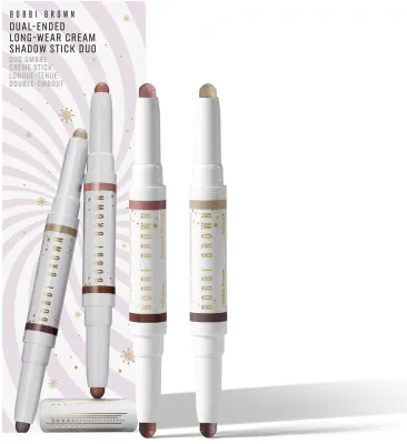 Bobbi Brown Holiday Dual-Ended Long-Wear Cream Shadow Stick Duo - Тушь для ресниц в карандаше - подарочный набор, 1 шт