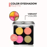 flormar Color Eyeshadow Palette - Палетка теней для век, 6 г, оттенок 005 Summer Breeze — фото 3
