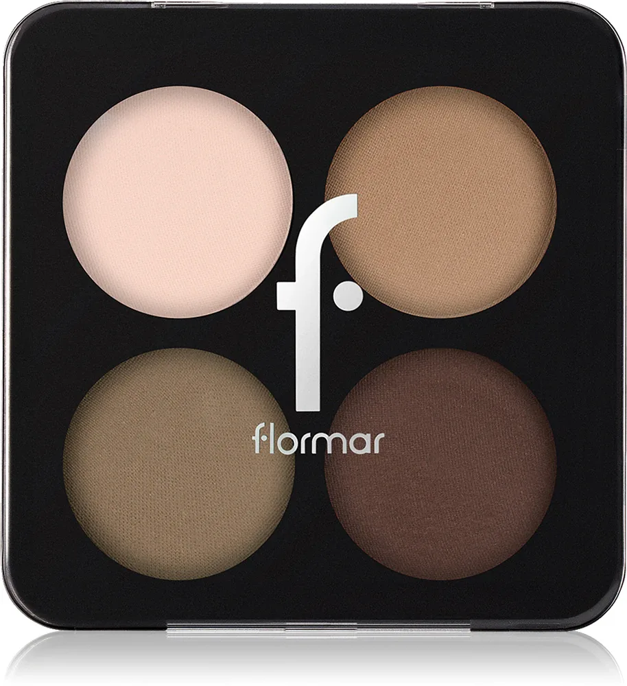 flormar Color Eyeshadow Palette - Палетка теней для век, 6 г, оттенок 004 Swiss Chocolate