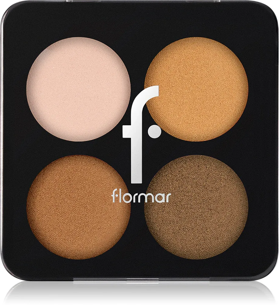 flormar Color Eyeshadow Palette - Палетка теней для век, 6 г, оттенок 003 Bronze Goddess