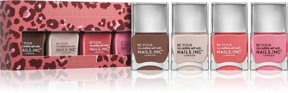Nails Inc. Purrfect Nails - Набор лаков для ногтей