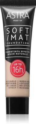 Astra Make-up Soft Mat Foundation - Легкое тональное основание, 30 мл