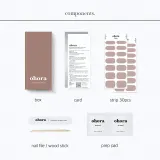 ohora Gel Nail Sticker N Cream Beige - Наклейки на ногти, 1 шт, оттенок NB-075 — фото 6