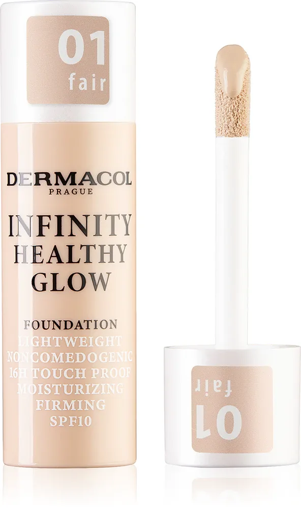 Dermacol Infinity Healthy Glow - Тональный флюид SPF 10, 20 г, оттенок 01 Fair
