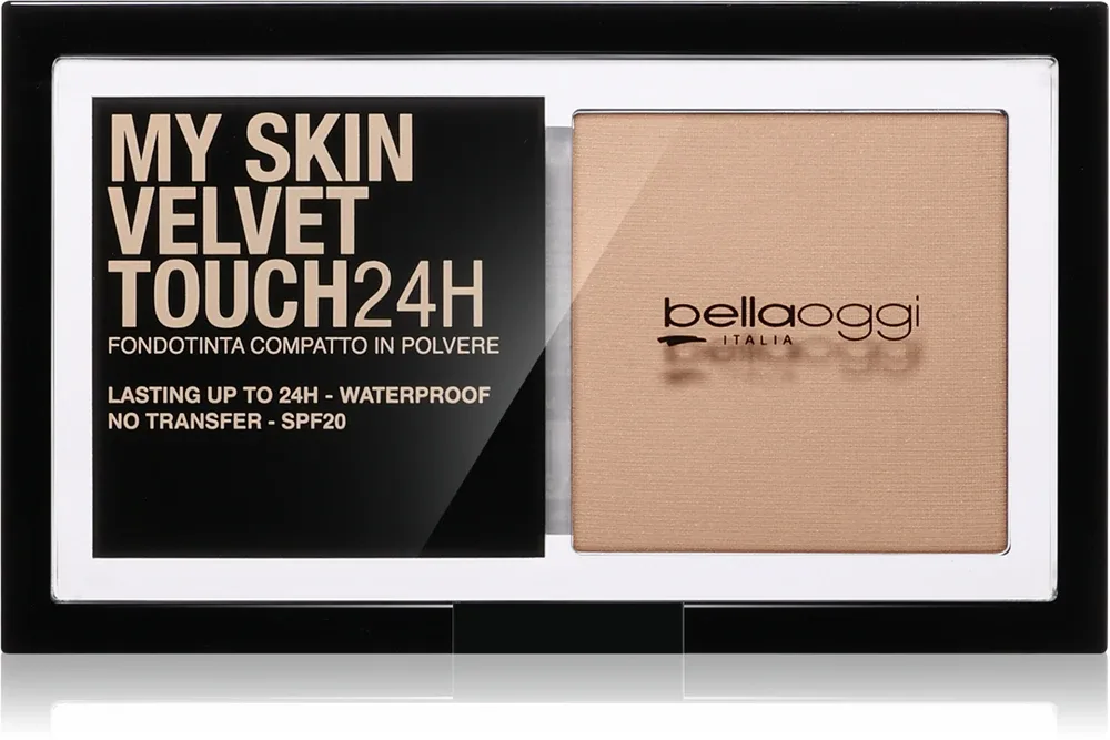 bellaoggi My Skin Velvet Touch 24H - Компактный порошковый тональный крем SPF 20, 9 г, оттенок 15C Natural Beige