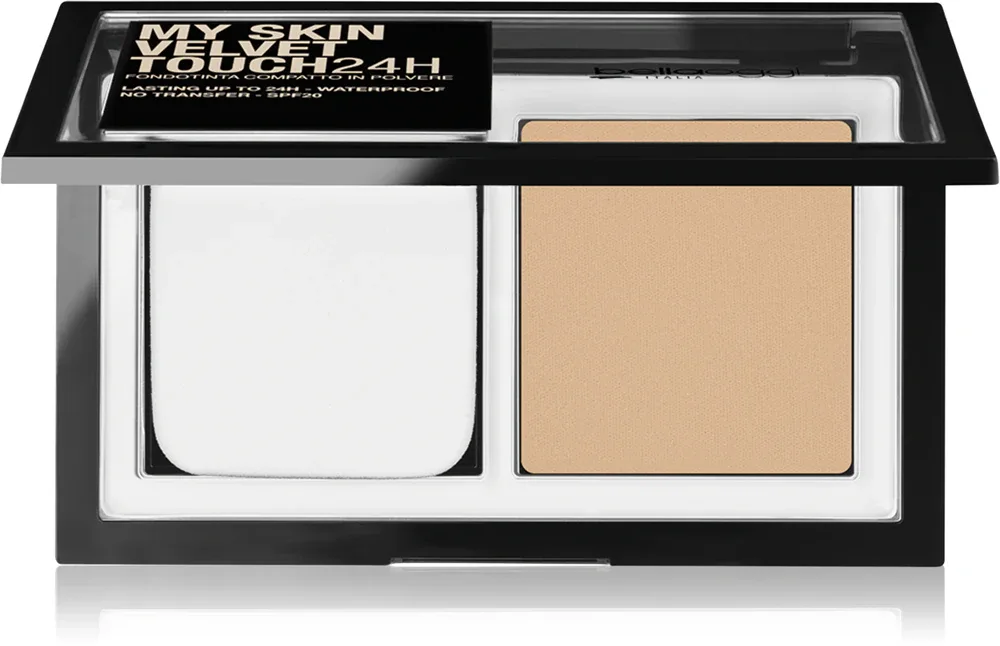 bellaoggi My Skin Velvet Touch 24H - Компактный порошковый тональный крем SPF 20, 9 г, оттенок 15W Golden Beige