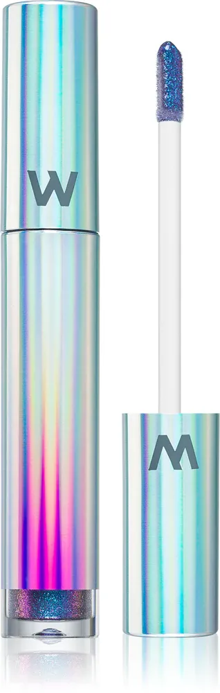 WONDERSKIN Wonder Blading Top Gloss - Блеск для губ с блестками, 4 мл, оттенок Blue Glitter