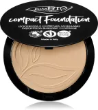puroBIO Cosmetics Compact Foundation - Компактный порошковый тональный фонд SPF 10, 9 г, оттенок 02 — фото 1