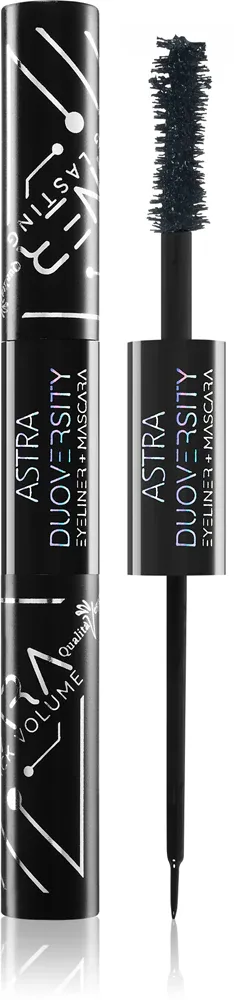 Astra Make-up Duoversity - Тушь для ресниц и подводка 2 в 1, 2 мл, оттенок 07 Black Mirror