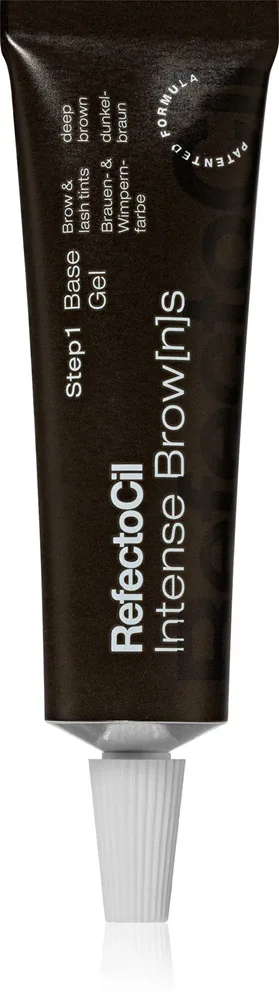 RefectoCil Intense Brow[n]s Base Gel - Краска для бровей и ресниц с гелевой консистенцией, 15 мл, оттенок Deep Brown