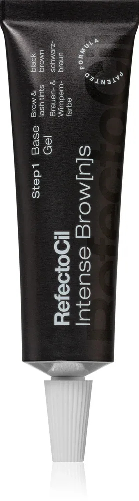 RefectoCil Intense Brow[n]s Base Gel - Краска для бровей и ресниц с гелевой консистенцией, 15 мл, оттенок Black Brown