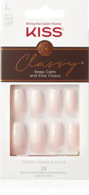 KISS Classy Nails Be-you-tiful - искусственные ногти Long, 28 шт