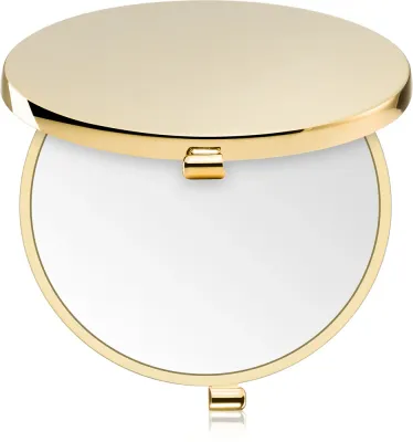 Зеркало для макияжа Janeke Gold Line Handbag Double Mirror двустороннее, с увеличением, 1 шт