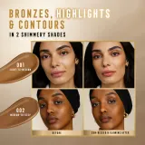 Max Factor Miracle Pure - Бронзирующий крем с осветляющим эффектом, 15 мл, оттенок 001 Light To Medium — фото 5
