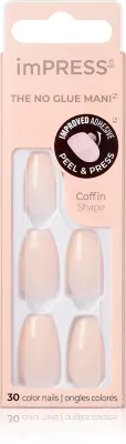 Ногти накладные KISS imPRESS The No Glue Mani Medium самоклеящиеся, средней длины, 30 шт Serendipity