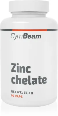 Цинк в капсулах GymBeam Zinc Chelate Bisglycinate хелатная форма, для иммунитета, кожи и волос, 90 капсул