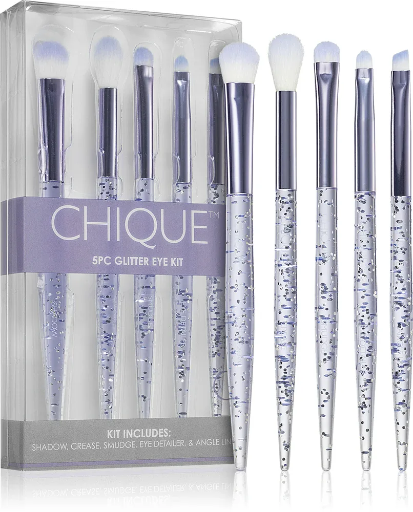 Royal and Langnickel Chique Glitter - Набор кистей для теней для век, 5 шт