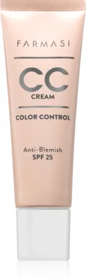 Farmasi Color Control - Розовый крем CC SPF 25, 30 мл