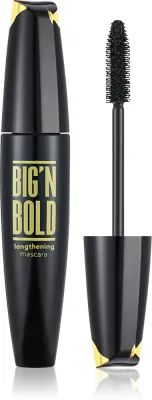 flormar Big'n Bold Lengthening - Водостойкая тушь для ресниц, удлиняющая, подкручивающая и придающая объем, 15 мл