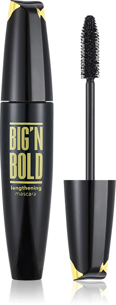 flormar Big'n Bold Lengthening - Водостойкая тушь для ресниц, удлиняющая, подкручивающая и придающая объем, 15 мл