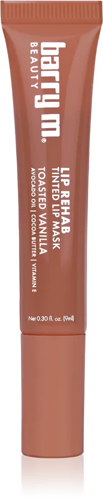 Оттеночная маска для губ Barry M Lip Rehab питательная, с маслом какао, 10 мл, оттенок Toasted Vanilla