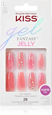 KISS Gel Fantasy Jelly - искусственные ногти, 28 шт