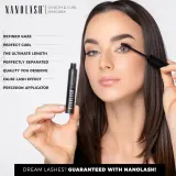 Nanolash Length&Curl Mascara - Тушь для ресниц, увеличивающая объем, удлиняющая и подкручивающая, 10 мл — фото 5