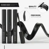 Nanolash Length&Curl Mascara - Тушь для ресниц, увеличивающая объем, удлиняющая и подкручивающая, 10 мл — фото 7