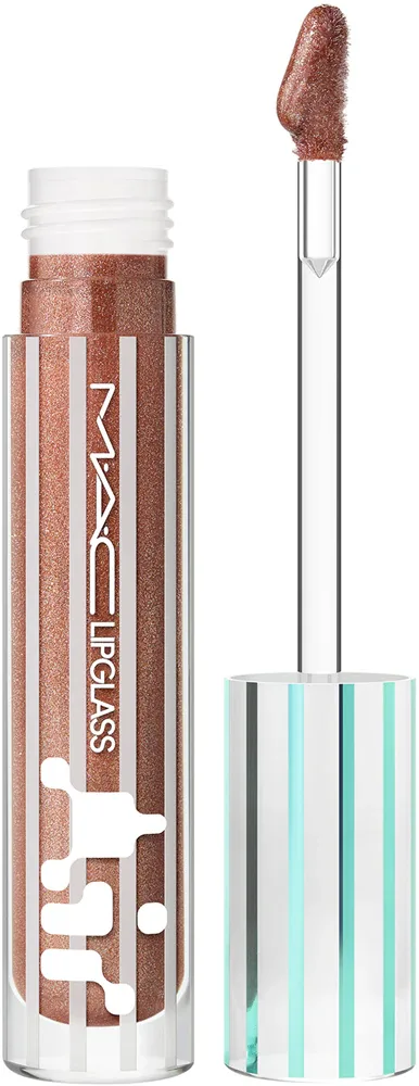 MAC Cosmetics Holiday Lipglass Air - Увлажняющий блеск для губ, 5 мл, оттенок Twinkle Taupe