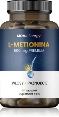 Аминокислота L-Метионин PREMIUM Movit Energy для волос и ногтей, 90 капс