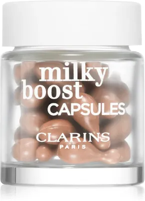 Clarins Milky Boost Capsules - Тональная основа, осветляющая капсула, 30 мл