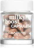 Clarins Milky Boost Capsules - Тональная основа, осветляющая капсула, 30 мл, оттенок 05 — фото 1