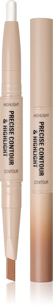 Makeup Revolution Precise Contour & Highlight - Двусторонний стик для контурирования, 1.45 г