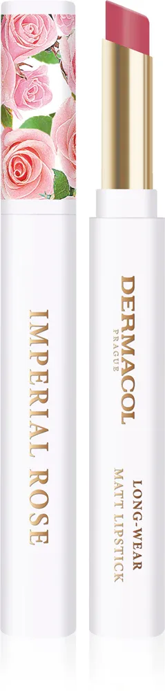 Dermacol Imperial Rose - Матовая помада с розовым ароматом, 1.6 г, оттенок 02