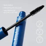 IsaDora Build Up Mascara Extra Volume - Тушь для ресниц, обеспечивающая максимальный объем, водостойкая, 10 мл — фото 5