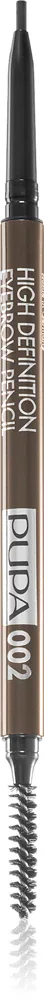 PUPA Milano High Definition - Автоматический карандаш для бровей водостойкий, оттенок 002 Brown