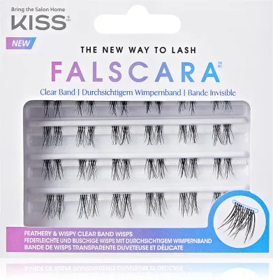 Накладные ресницы KISS Falscara The New Way to Lash из синтетического волокна, 24 шт