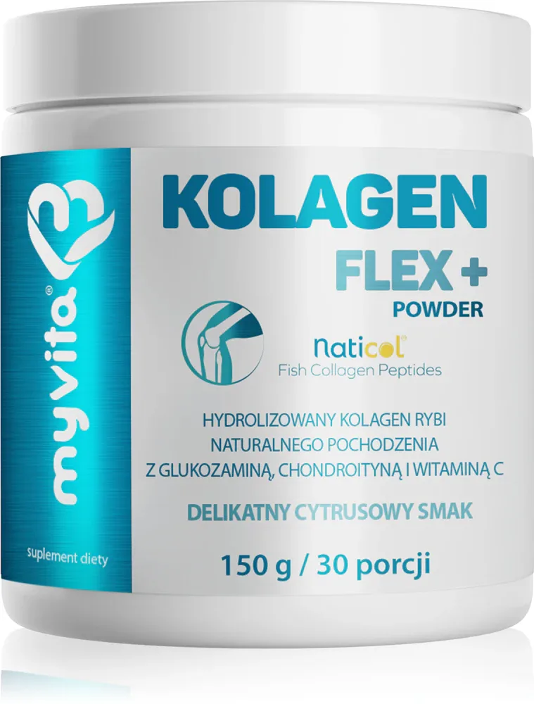 Биологически активная добавка к пище MyVita Коллаген Flex+ в порошке, для суставов, вкус лимон, 150 г вкус Citrus