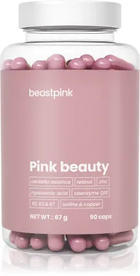 Витаминный комплекс BeastPink Pink Beauty для волос, ногтей и кожи, в капсулах, 90 капсул