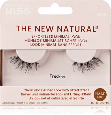 Накладные ресницы KISS The New Natural Effortless Minimal Look с клеем в комплекте, 2 шт