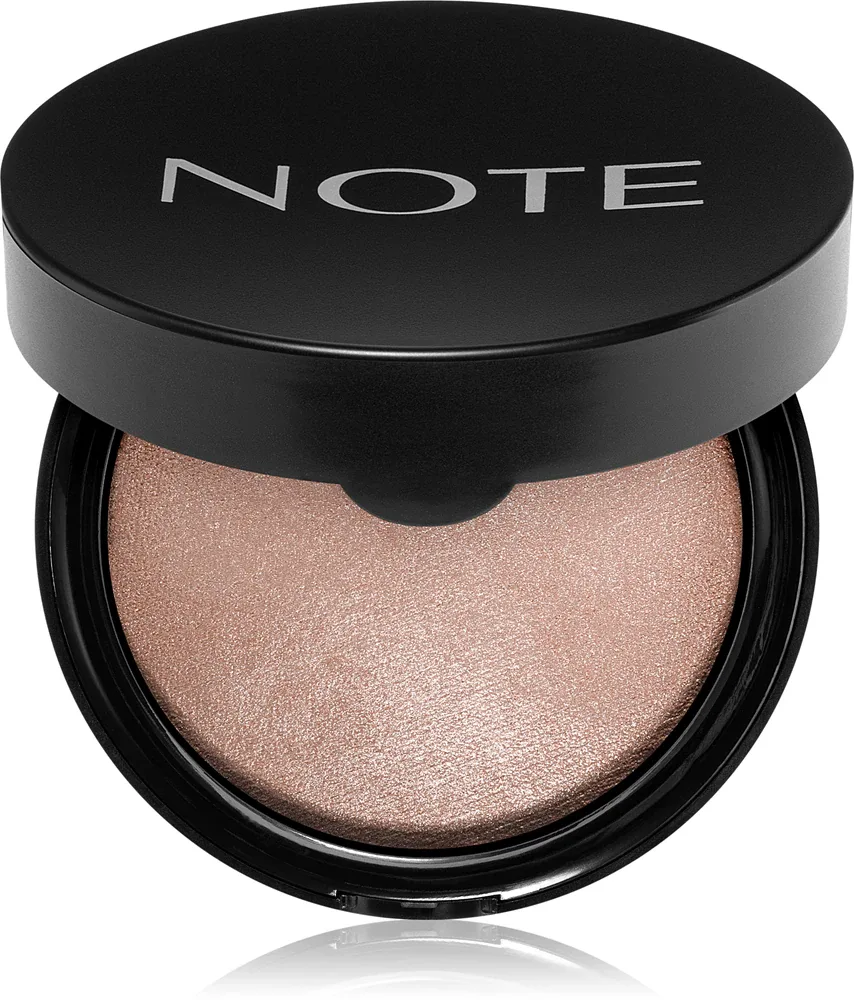 Note Cosmetique Baked Highlighter - Розовый хайлайтер для лица, 10 г, оттенок 02 Sun Kiss