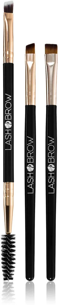 Lash Brow Eyebrow brushes - Набор кистей для бровей, 3 шт