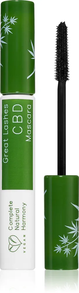 Dermacol Cannabis Great Lashes - Питательная тушь для ресниц с конопляным маслом, 9 мл