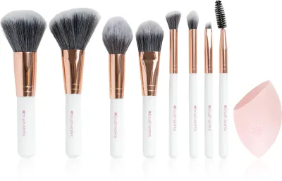 Brushworks Exclusive Makeup Brush and Sponge Set - Косметический набор кистей