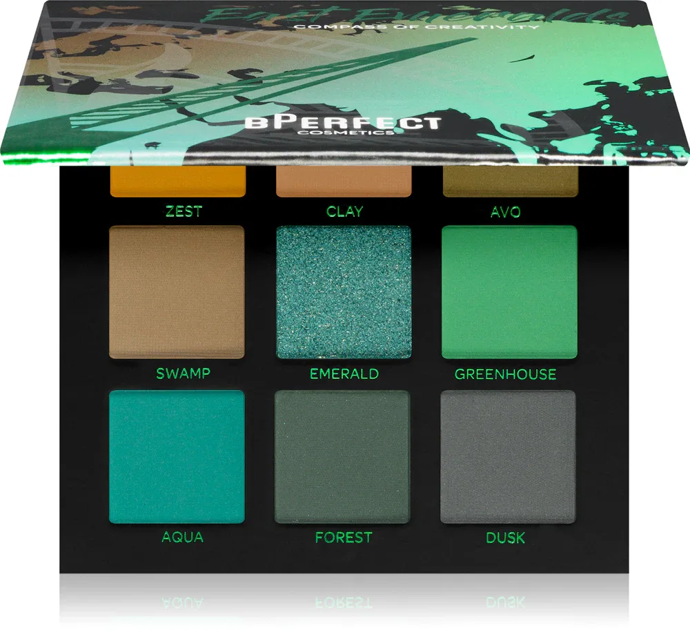 BPerfect Compass of Creativity - Палетка теней для век: палетка теней для век, 110 г, оттенок East Emeralds