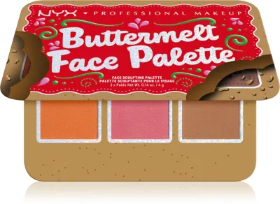 NYX Professional Makeup Holiday Buttermelt - Палетка для лица, 3 г
