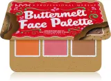 NYX Professional Makeup Holiday Buttermelt - Палетка для лица, 3 г, оттенок Light/Medium — фото 1
