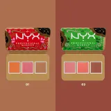 NYX Professional Makeup Holiday Buttermelt - Палетка для лица, 3 г, оттенок Light/Medium — фото 5
