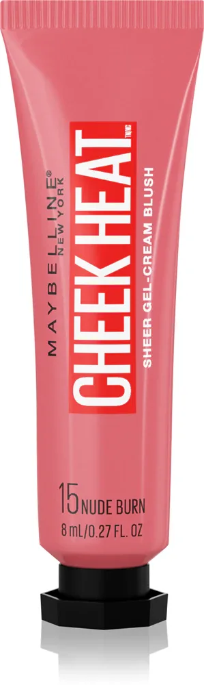 MAYBELLINE NEW YORK Face Studio Cheek Heat - Румяна для щек в креме, 10 мл, оттенок 15 Nude Burn